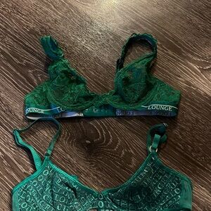 Lounge Green Lace Underwire Bra